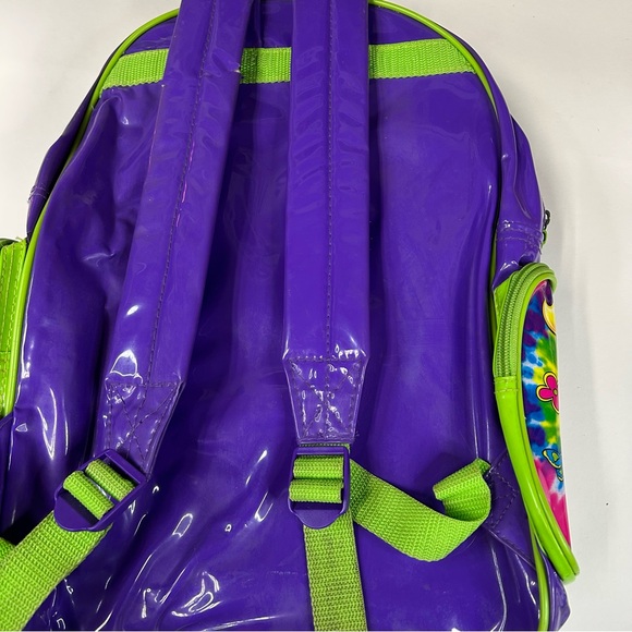 Vintage Lisa Frank Full Size Backpack 3 Fab Girl Friends Tie Dye Purple Green - Picture 11 of 15